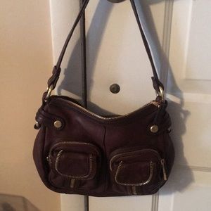 Makowsky tan, leather, shoulder bag